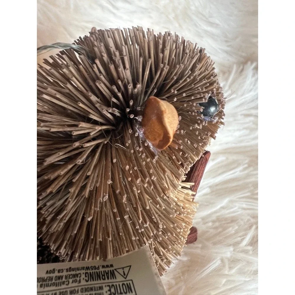 Kurt Adler Buri Fiber Woodland Ornaments Christmas Raccoon Chipmunk Rustic